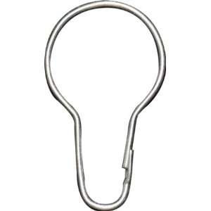  Curtain Rings, Shower, Plated Steel, 10 /bag