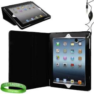  Black Padded iPad Skin Cover Case Stand with Screen Flap 