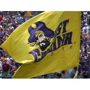   Pirates Flying the Purple and Gold Canvas Photo