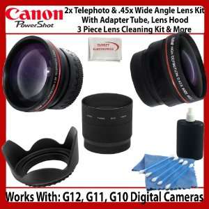 Lens Kit For The Canon PowerShot G12, G11, G10 Digital Camera Includes 