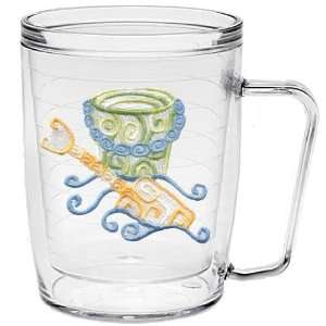  Swirls Shovel & Pail 18 oz Insulated Coffee Mug, Clear 