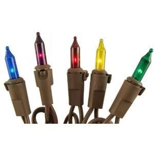    Color Mini Christmas Lights   Brown Wire Connect 6: Home & Kitchen