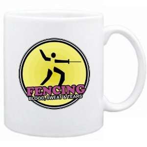  New  Fencing  Blood , Sweat & Tears Retro  Mug Sports 