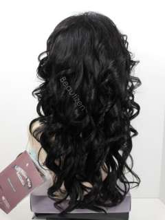 BJ 100% Human Hair Invisible Line Lace Front Full Wig  