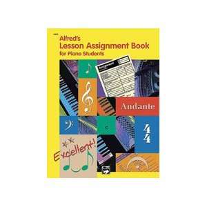  Alfreds Lesson Assignment Book for Piano Students 