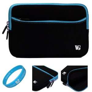  Black with Blue Trim Carrying Sleeve for Samsung GALAXY Tab 