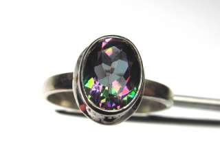 Beautiful Mystic Topaz in Sterling Silver Ring  
