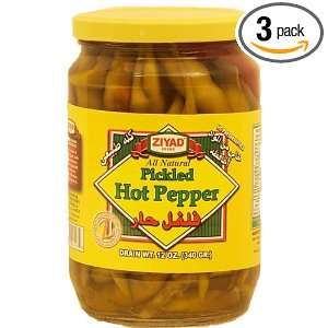 Ziyad Brothers Importing Peppers, Pickled, Turkish, 12 Ounce (Pack of 