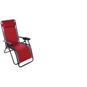  Bonnevie Gravity Lounge Chair, Red: Sports & Outdoors