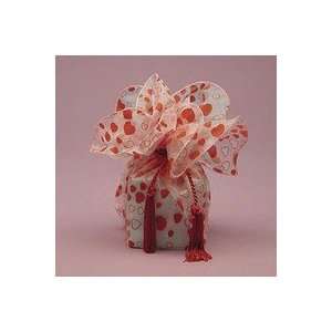  White with Red Hearts Gift Wrap: Health & Personal Care