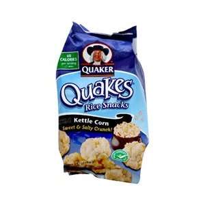 Quaker Quakes Rice Snacks Kettle Corn Flavor, 3.03 Ounce (Pack of 6)