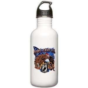 Stainless Water Bottle 1.0L POWMIA Some Gave All Eagle and US American 