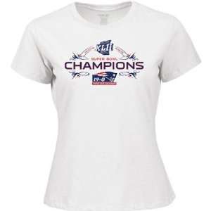   Super Bowl XLII Champions Womens Crystalline Tee: Sports & Outdoors