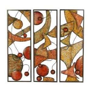  3Pc Iron Abstract Wall Decor: Kitchen & Dining