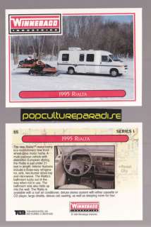 1995 WINNEBAGO RIALTA RV CAMPER 1994 TRADING CARD  