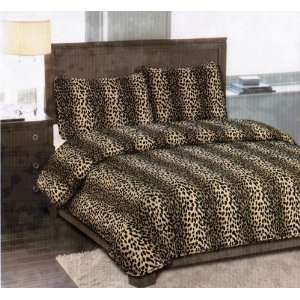   Quilt Coverlet Full Set Leopard Brown/Black: Everything Else