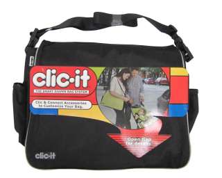  CLIC IT Black Smart Diaper Hand Travel Bag System 092317088758  