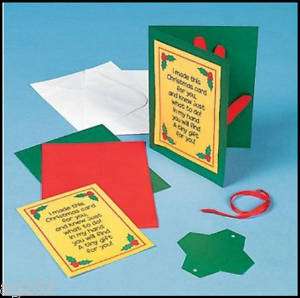 Christmas Card Handprint Treat Holder Fun Kids ABCraft  