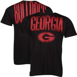 NCAA Georgia Bulldogs Black Highway T shirt:  Sports 