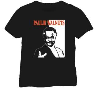 The Sopranos Paulie Walnuts T Shirt Black  