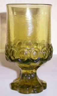 FRANCISCAN POTTERY MADEIRA CRYSTAL CITRON WATER GLASS!  