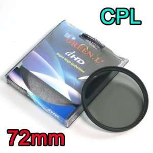  Circular Polarizer 72mm Lens CPL Filter (1633 1) Camera 
