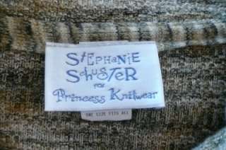 Stephanie Schuster Unconstructed Cardigan Sweater Lagenlook Princess 