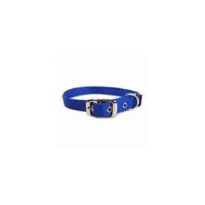  Single Thick Nylon Dog Collar Blue 18 In: Pet Supplies