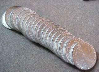   choice gem bu sharp very evenly matched roll 20 coins of 1897 p