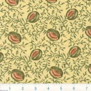  45 Wide Country Jacobean Melons Yellow Fabric By The 