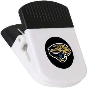 Jacksonville Jaguars White Magnetic Chip Clip:  Sports 