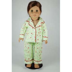 Flower Pajamas for 18 Inch Dolls Including the American Girl Line 