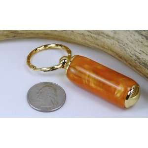  Orange Crush Acrylic Pill Case With a Gold Finish: Office 