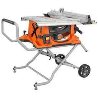   10 in. 15 Amp Heavy Duty Portable Table Saw with Stand 