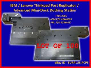 LOT 100 IBM Lenovo ThinkPad Docking Station Port 2505  