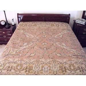 Cashmere Wool Beaded Queen Bedding Blanket Bed Throw 
