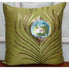   Decorative Pillow Cover   Silk Pillow Cover with Sequins Embroidery