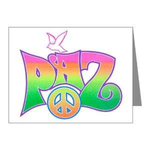  10 Pack) Paz Spanish Peace with Dove and Peace Symbol 