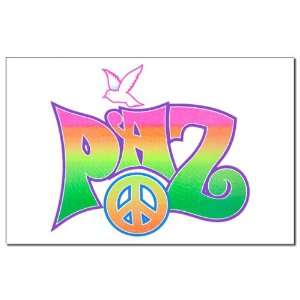   Print Paz Spanish Peace with Dove and Peace Symbol 