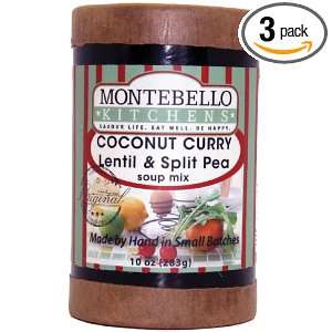 Montebello Kitchens Coconut Curry with Lentil and Split Pea, 10 Ounce 