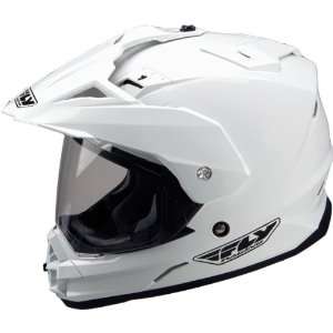  Fly Racing Trekker Adult On Road Motorcycle Helmet   White 