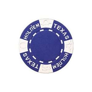   Texas Holdem Poker Chips, 25 11.5 gram Blue Chips