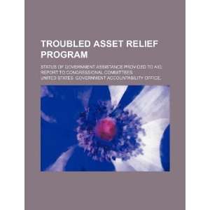  Troubled Asset Relief Program status of government 