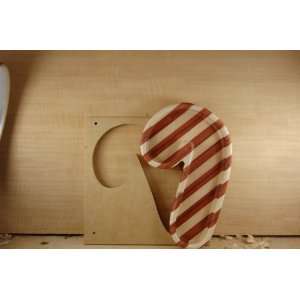    Bowl and Tray Template Christmas Cane Design
