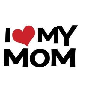 Love My Mom Mothers Day Ringer Mug:  Home & Kitchen