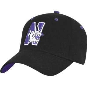  Northwestern Wildcats Black One Fit Hat