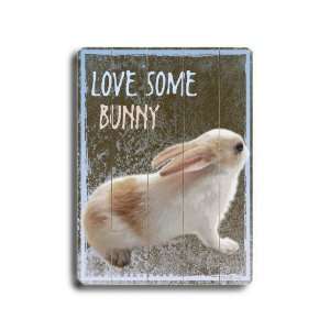  Arte House 0003 9798 25 Wooden Sign, Love Some Bunny