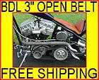 Belt Drives Ltd. Black 2 Open Belt Drive for 2007 2010 Harley Softail 