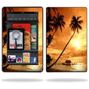   Decal Cover for  Kindle Fire 7 inch Tablet Sunset Electronics
