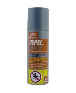 Boots Pharmaceuticals Repel Once Insect Repellent Aerosol Spray 125ml 